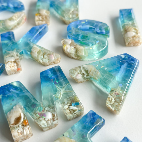 数量限定】海のイニシャルキーホルダー その他アクセサリー