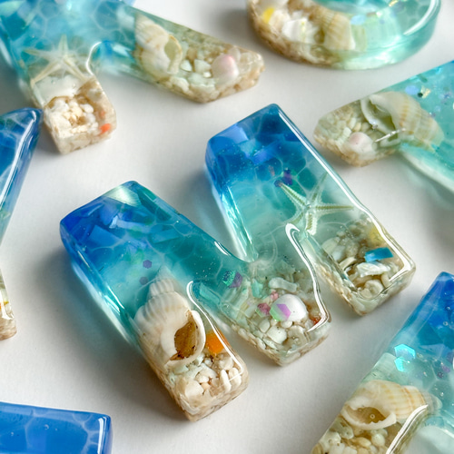 数量限定】海のイニシャルキーホルダー その他アクセサリー