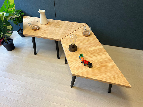 【送料無料】 ローテーブル 6角形 90cm 2分割 パイン 折りたたみ脚 HOV1764752690(13650円)