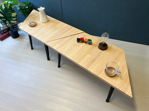 【送料無料】 ローテーブル 6角形 90cm 2分割 パイン 折りたたみ脚 HOV1764752690(13650円)