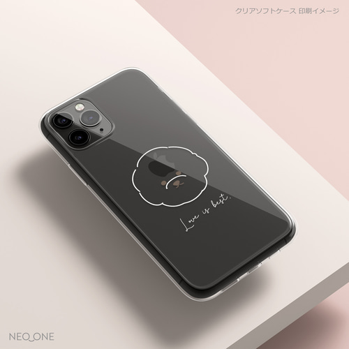 スマホケース iPhone Android 名入れ イニシャル オーダーメイド【ゆる