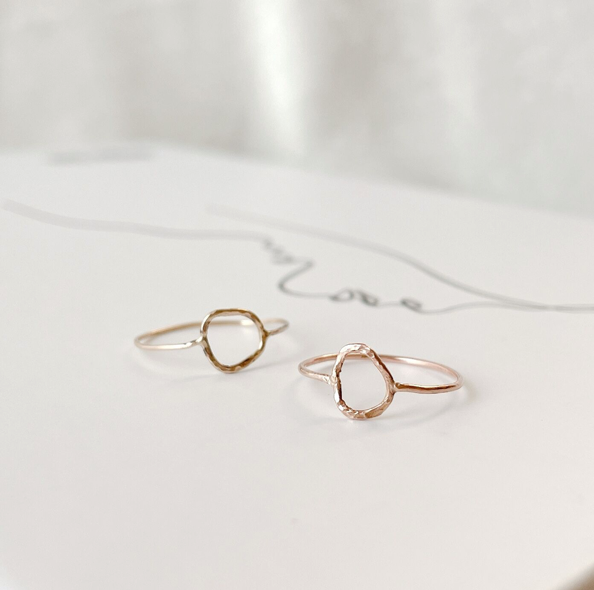 14kgf Circle ring(PG)サークルリング (ピンクゴールド) 指輪