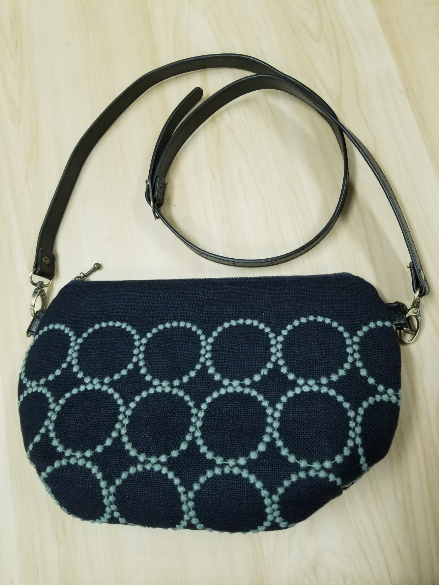 f)ミナペルホネン☆ハンドメイド ショルダーバッグ小(tambourine)