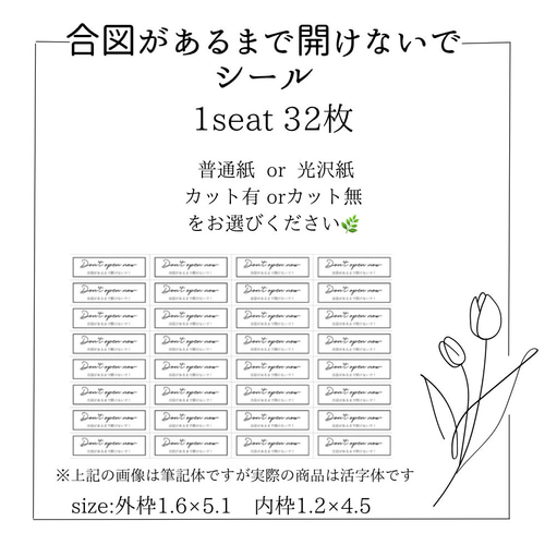活字】レターセレモニー スイッチングレター 合図があるまで開け