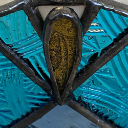 スカイブルー・イエロー　ガラスのお雛様♢ステンドグラス 7枚目の画像