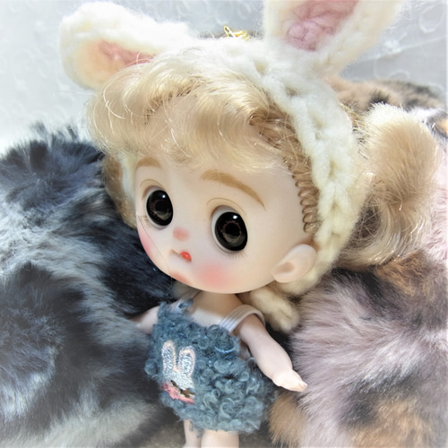 ミニドール バッグチャーム キーホルダー 10cm キーリング フィンヌ