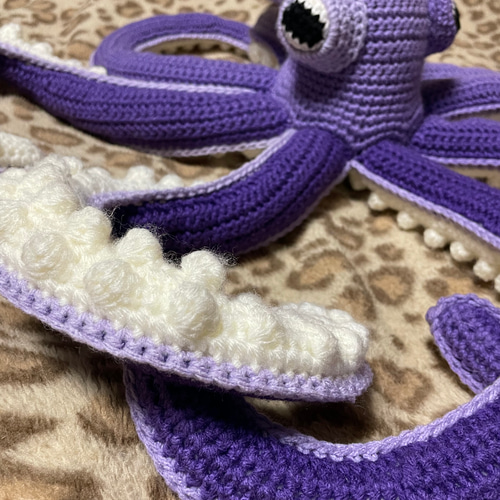 ☆専用☆ タコさん手編みがま口 あみぐるみ ハンドメイド