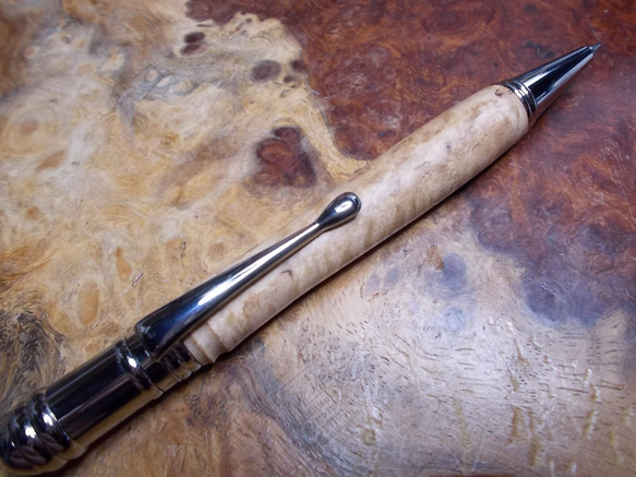 マスールバーチのボールペン (G2規格　ジェットストリームＳＸＲ－600 使用可)   超希少材　 5枚目の画像