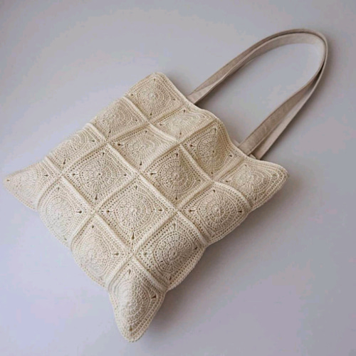 専用品　スクエアトートバック•ショルダーバックコンパクト　ハンドメイド 2WAYベルトスクエアショルダーバッグ[品番：LINW0002385