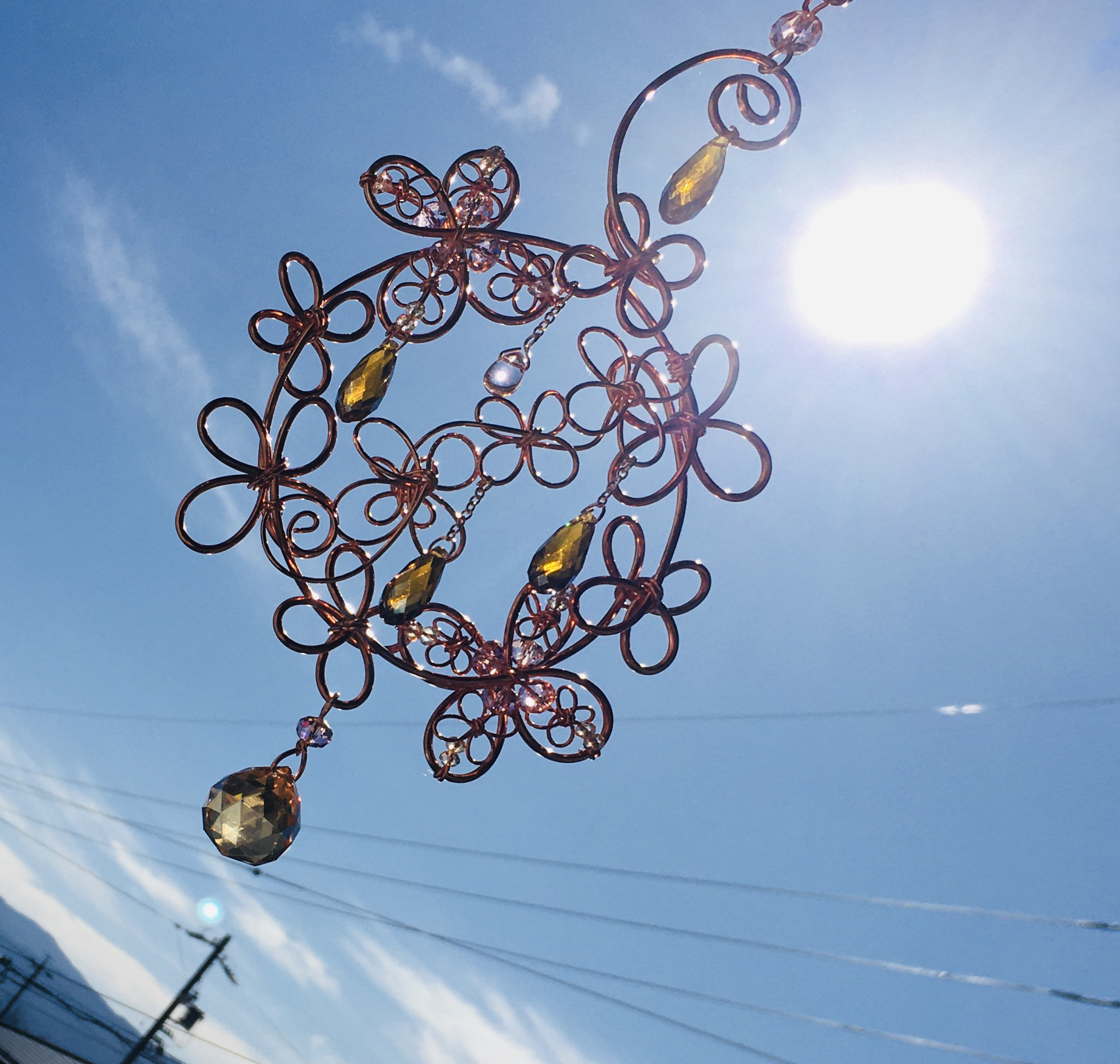 サンキャッチャーローズリース(^-^)コメント頂いた方お値引きします。 サンキャッチャーローズリース(^-^)コメント頂いた方お値引きします。