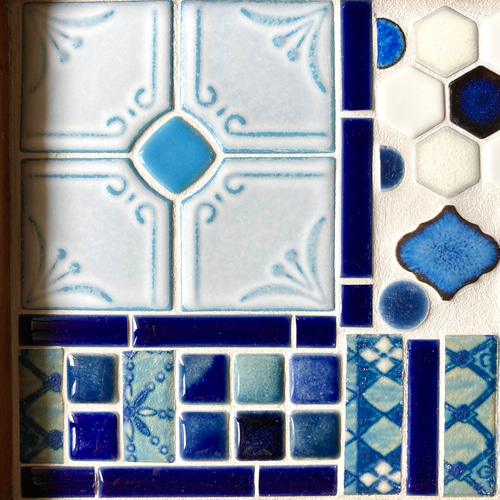 タイルトレー 青系