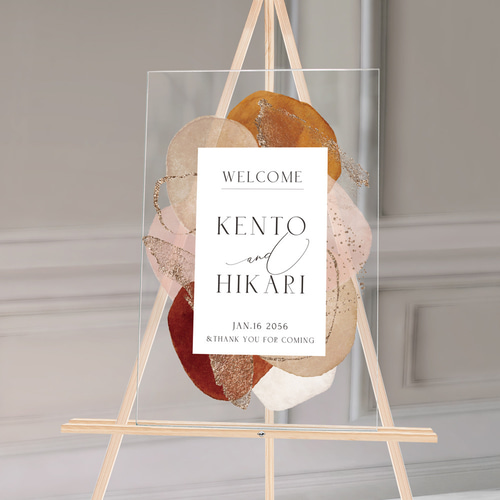 最短翌日発送！アクリル ウェルカムボード 結婚式 ウェディング