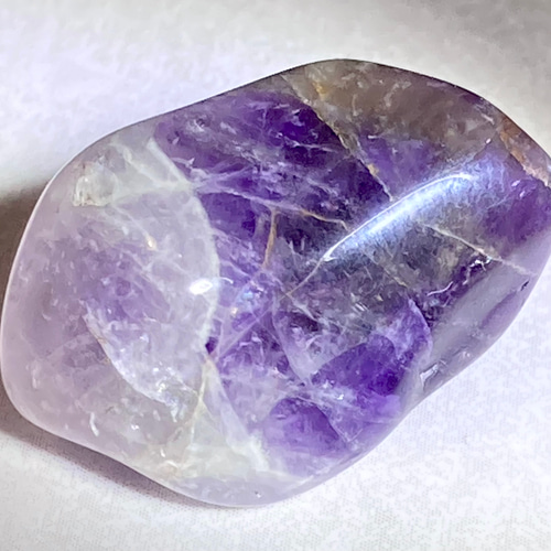 レインボー✨ スモーキー アメジスト 原石 タンブル 天然石 東洋