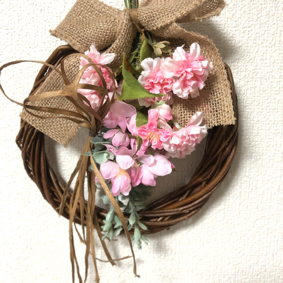 春☆桜リース 2枚目の画像