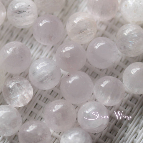 キャッツアイクンツァイト ラウンド約6.7～6.9mm☆4粒✿天然石 天然石