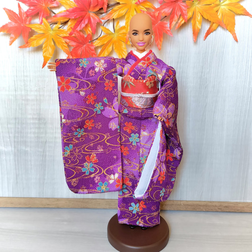 山紫水明【ちりめんドール振袖着物】サイズ:28～30cmドール