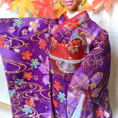 山紫水明【ちりめんドール振袖着物】サイズ:28~30cmドール 山紫水明【ちりめんドール振袖着物】サイズ:28~30cmドール