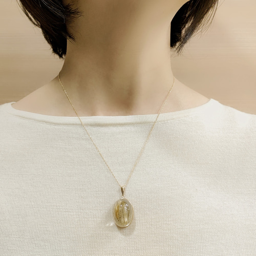 K18 ルチルクォーツ<宝石を楽しむネックレス> ネックレス K18 ルチルクォーツ<宝石を楽しむネックレス> ネックレス