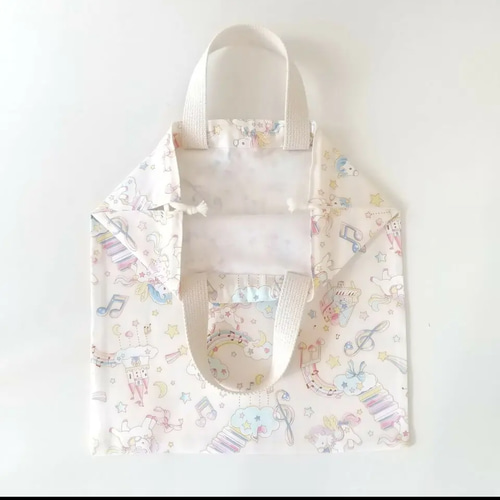 絵本袋　体操服入れ　上履き袋　☆ユニコーン ユニコーン柄＊体操着袋 体操服入れ お着替え袋 巾着袋 持ち