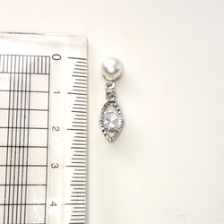 シールピアス  雫型ダイヤガラスストーン 3枚目の画像