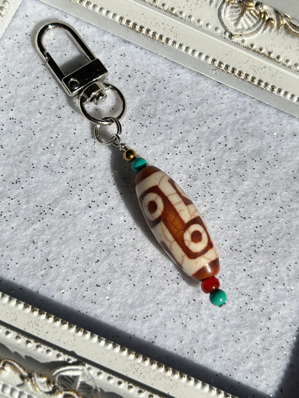 交通安全のお守り☆六眼天珠キーホルダーorネックレス その他