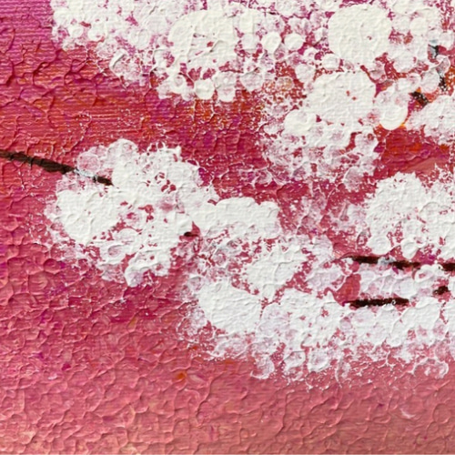 原画『花が咲くところには希望も咲く』桜 春 花 名言 絵 絵画