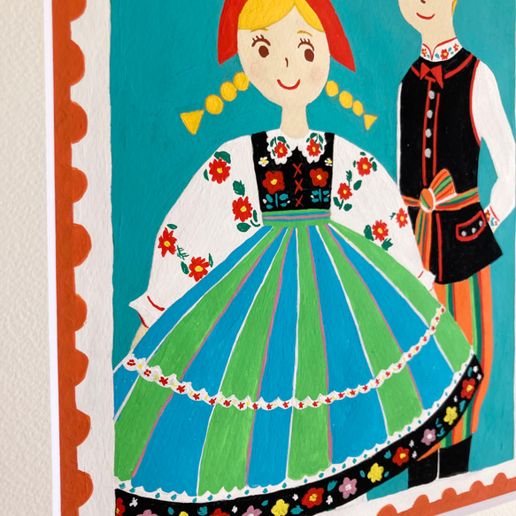 原画『ポーランドの民族衣装』 