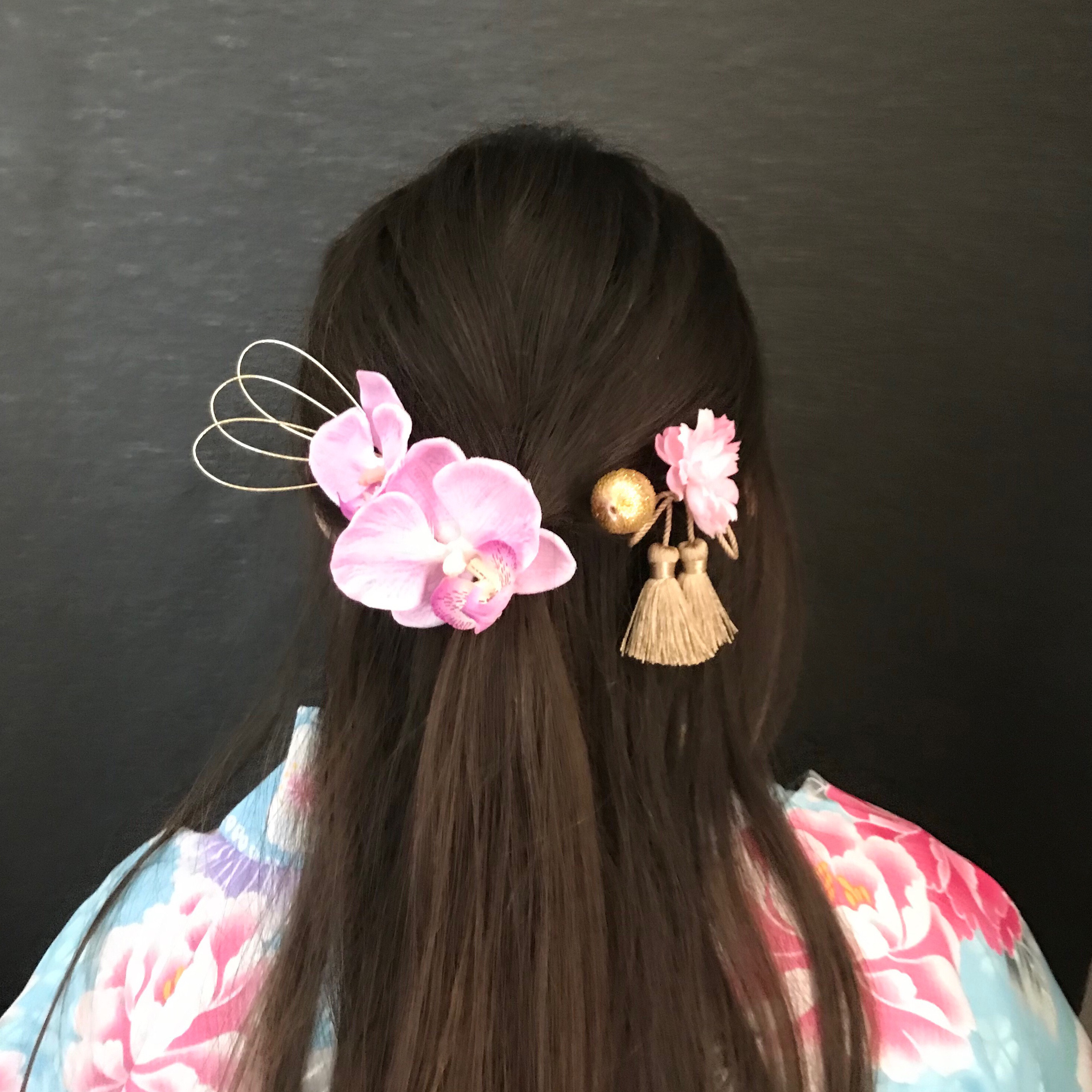 袴セット＊卒業式＊おまけのハンドメイド桜の髪飾り付き♪