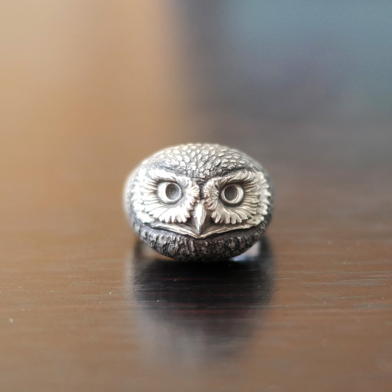 コキンメフクロウリング【受注生産】