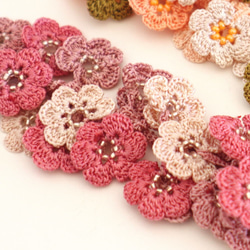 OYA crochet bracelet [Bijou MARY] Strawberry 第3張的照片