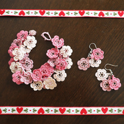OYA crochet bracelet [Bijou MARY] Strawberry 第6張的照片
