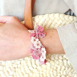 OYA crochet bracelet [Bijou MARY] Strawberry 第2張的照片