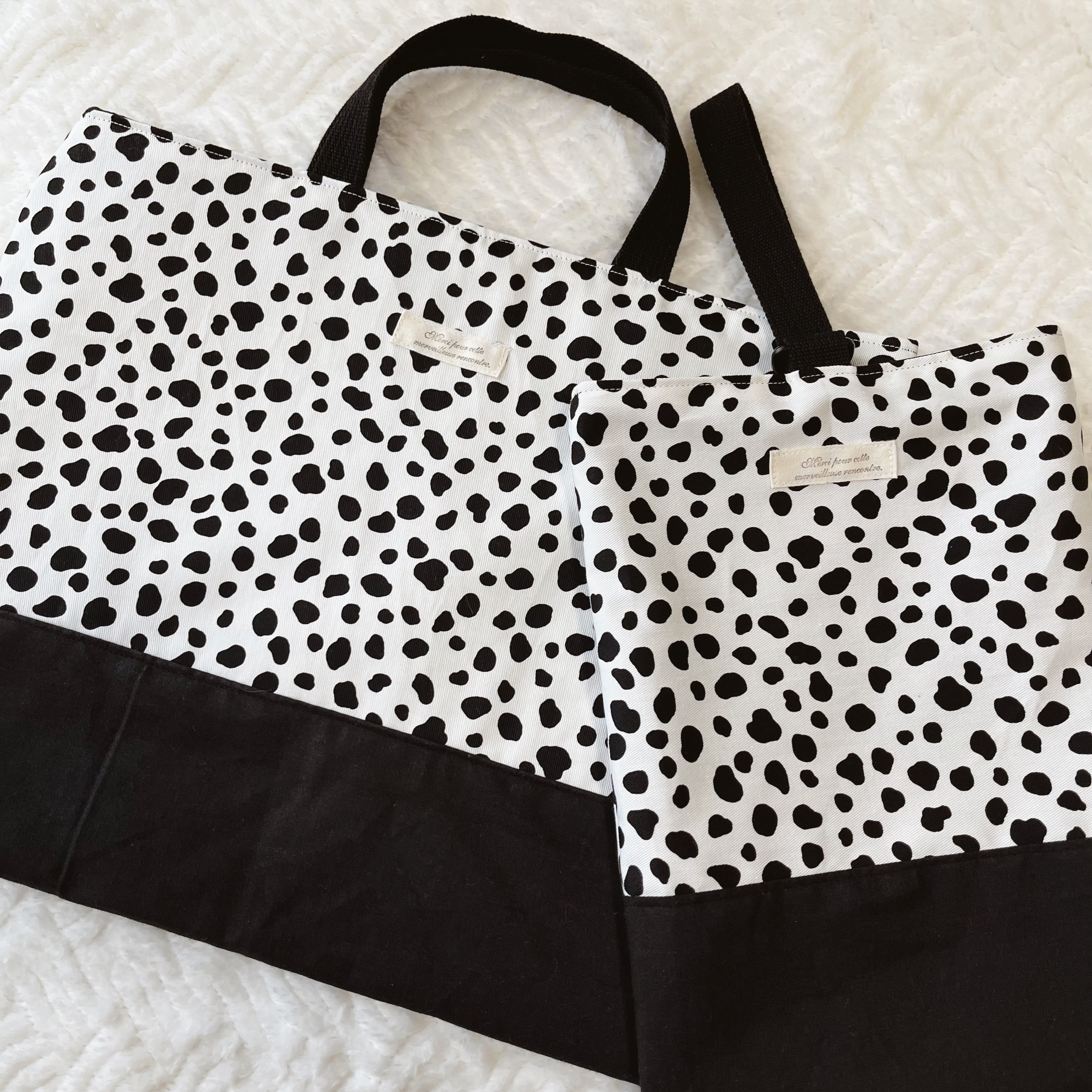 入園入学セット ダルメシアン ブラック フリル 名入れ可】ダルメシアン