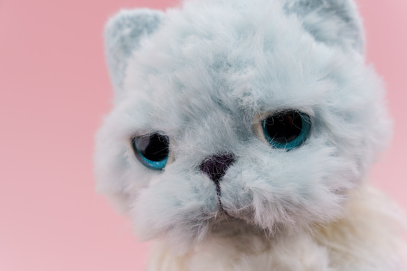 癒されネコのあみぐるみ・プックリひげ袋シリーズ・春の妖精猫ブルーベル・再販はありません。 2枚目の画像