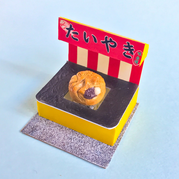 【ディスプレイ付】白いたい焼き（いちごミルク）なキーキャップ メカニカル Cherry mxスイッチ用 5枚目の画像