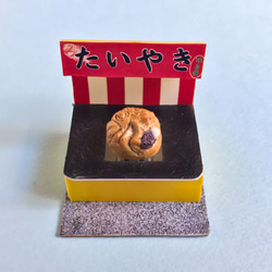 【ディスプレイ付】たい焼き（抹茶）なキーキャップ メカニカル Cherry mxスイッチ用 2枚目の画像