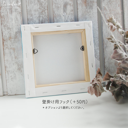 原画】月夜の桜 18cm角（S0サイズ）キャンバス 送料無料 絵画 La