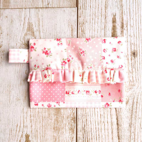 送料無料】 ポケットティッシュケース 花柄 フリル ミモザ 小花