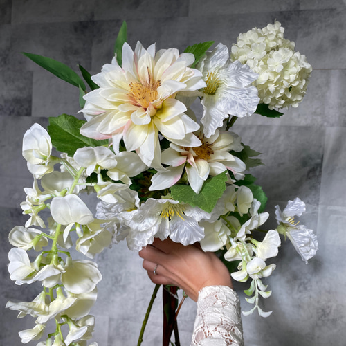 カラーとアマランサスのbouquet*アーティフィシャルフラワー カラーとアマランサスのbouquet*アーティフィシャルフラワー