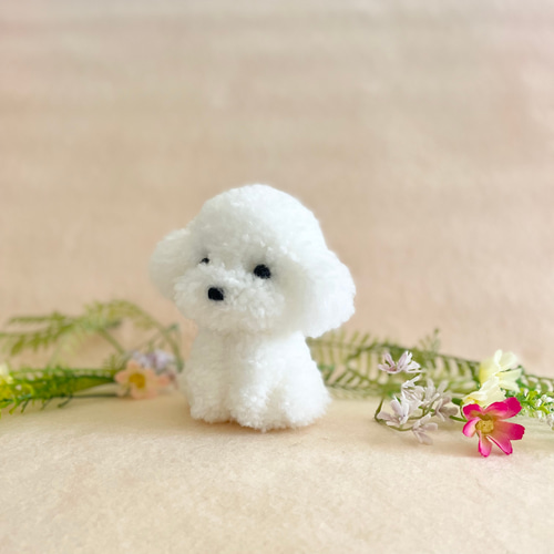 コリアンカット、プードルカットのポンポン 小（舌なし） ビション