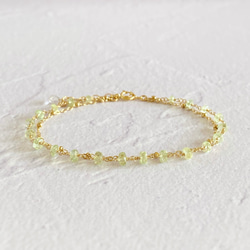 【専用です】14kgf✴︎ブレスレット2点 小さな天然石のついた14kgf華奢ブレスレット ブレスレット c.S.c