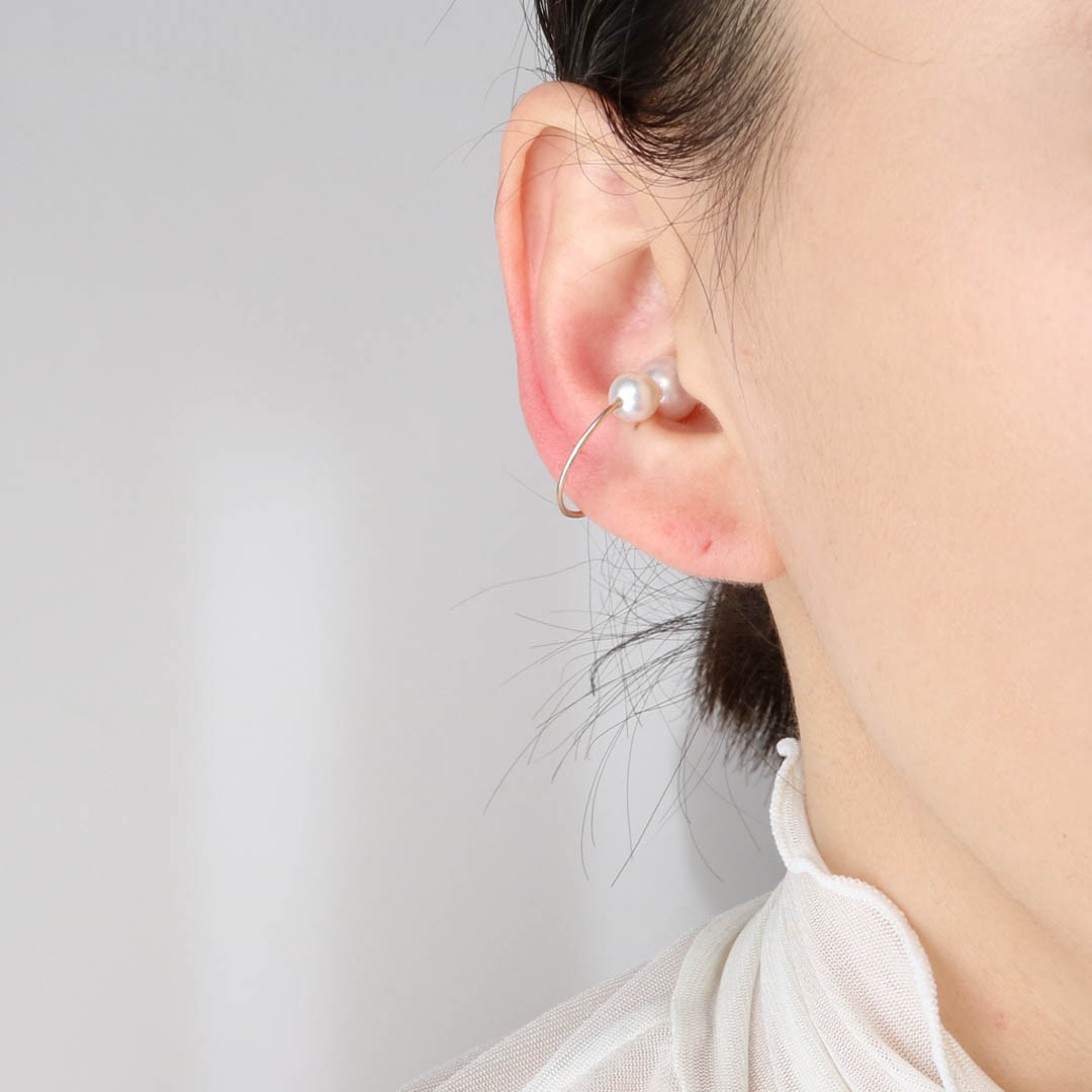 [K10] あこやパールのイヤーカフ