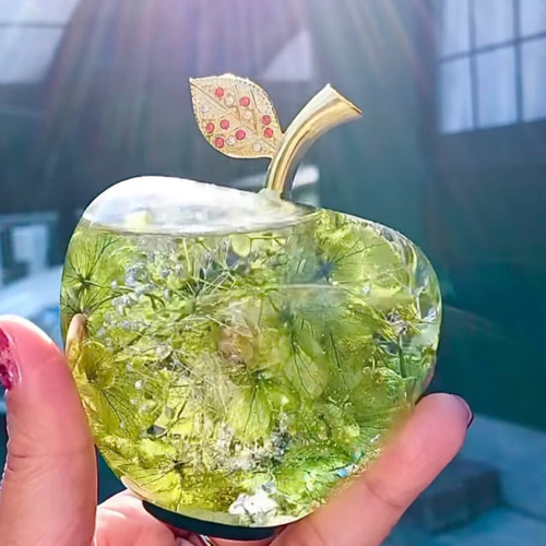 自宅で作れるハーバリウムりんごキット 大 お色選べます その他