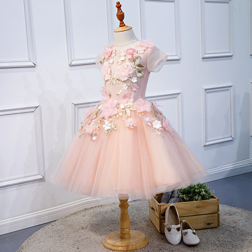 オーダーメイド可能 子供服 ピンク ロングドレス プリンセス オーダーメイド可能 子供服 ピンク ロングドレス プリンセス