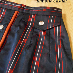 道行コートのタイトスカート Kimono Skirt WS-019/S-M 11枚目の画像