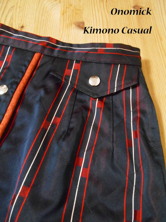 道行コートのタイトスカート Kimono Skirt WS-019/S-M 11枚目の画像