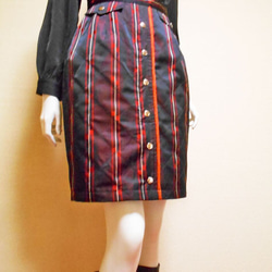 道行コートのタイトスカート Kimono Skirt WS-019/S-M 9枚目の画像