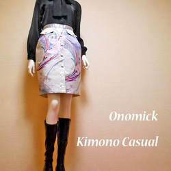 帯のタイトスカート Kimono Skirt WS-021/S-M 2枚目の画像