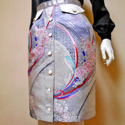 帯のタイトスカート Kimono Skirt WS-021/S-M 1枚目の画像