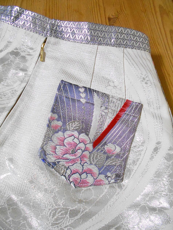 帯のタイトスカート Kimono Skirt WS-021/S-M 12枚目の画像